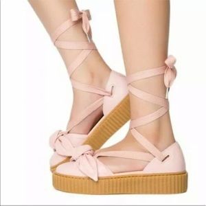 Puma fenty bow creepers Rihanna lace up sandals